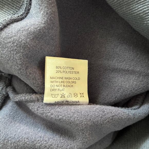 Parke Logo Mockneck Sweatshirt NEW Blue White Varsity Pullover Size Large XL - Picture 6 of 6